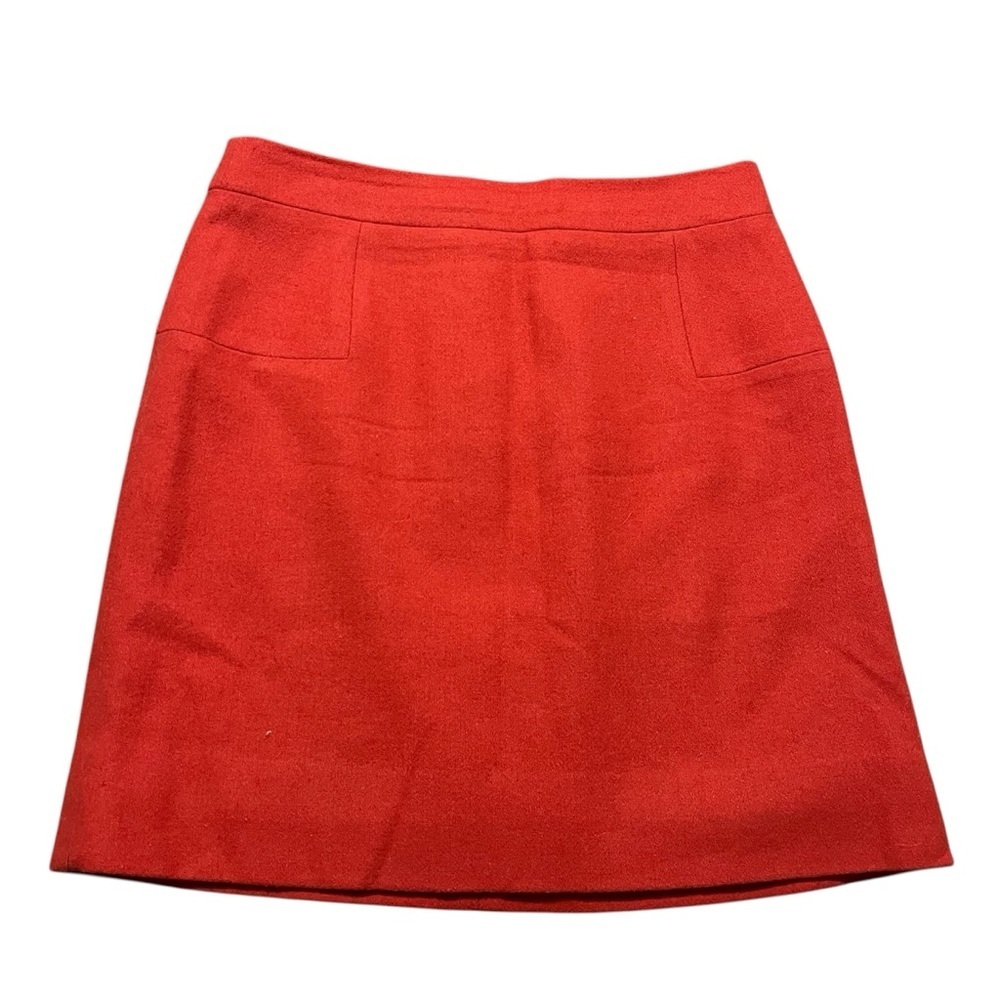 J. Crew Fire Red A-Line Mini Skirt Size 0 Going Out Party Night Sexy